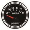 2-1/16" VOLTMETER, 8-18V, DESIGNER BLACK II